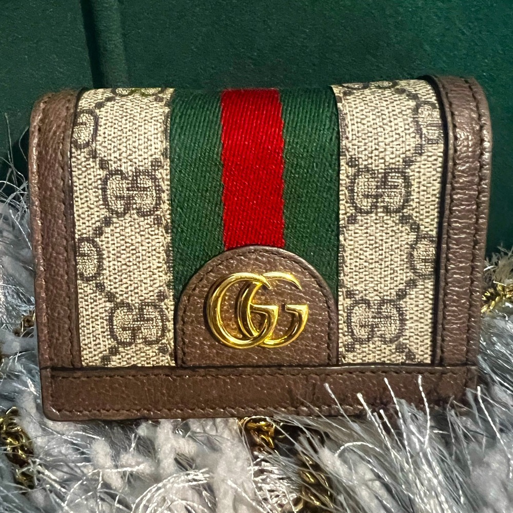 *Authentic* Gucci Ophidia GG Supreme chain wallet